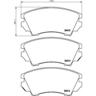 Колодки тормозные передние к-кт TEXTAR 2441201 фото