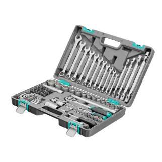 Набор инструмента 1/2" 1/4" пластиковый кейс 88пр. STELS фото