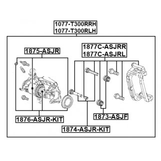 Суппорт тормозной задний FEBEST 1077-T300RRH фото 2 Суппорт тормозной задний FEBEST 1077-T300RRH фото 2