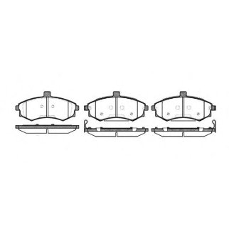 Колодки тормозные передние к-кт REMSA 0893.02 фото