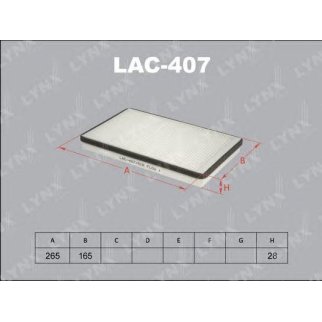 Фильтр салона LYNXauto LAC-407 фото