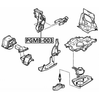 Сайлентблок FEBEST PGMB-003 фото 2