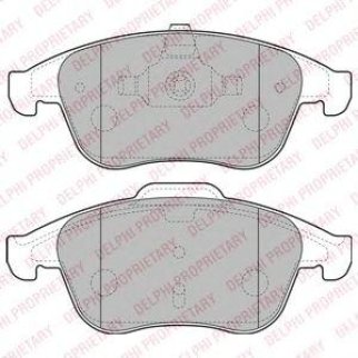 Колодки тормозные передние к-кт DELPHI LP2181 фото