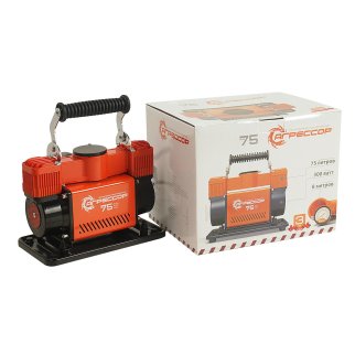 Компрессор автомобильный Агрессор 75л/мин фото