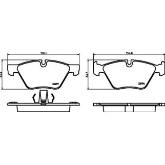 Колодки тормозные передние к-кт TEXTAR 24697 01 фото