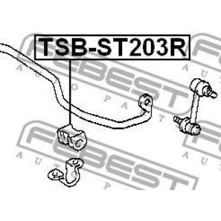 TSBST203R_втулка стабилизатора заднего центральная! Toyota Celica AT200 93-99 фото
