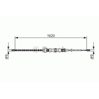 Трос стояночного тормоза BOSCH 1 987 477 684 фото
