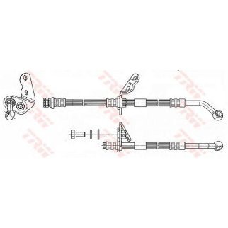 Шланг тормозной TRW PHD7085 фото
