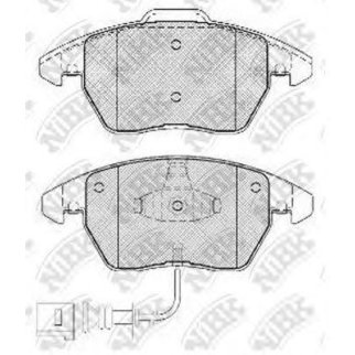 PN0348W-NIBK_колодки дисковые п. ! Audi A3, VW Golf V 1.4-2.0TD 03> disk 15/16 с датч. изн. фото