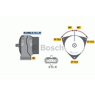 Генератор BOSCH 0 986 042 590 фото