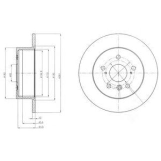 BG4268_диск тормозной задний! Toyota Camry 06> фото