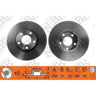 Диск тормозной NiBK RN1050 фото