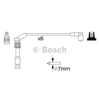 Провода высокого напряж. к-кт BOSCH 0 986 357 143 фото