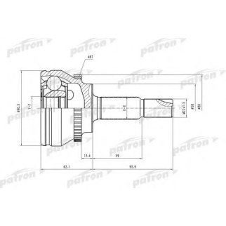 Шрус привода PATRON PCV1544 фото