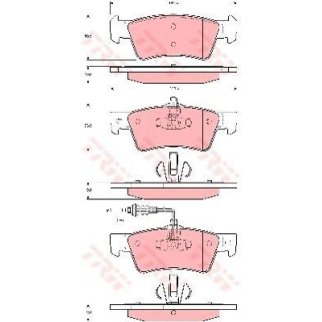 Колодки тормозные к-кт TRW GDB1671 фото