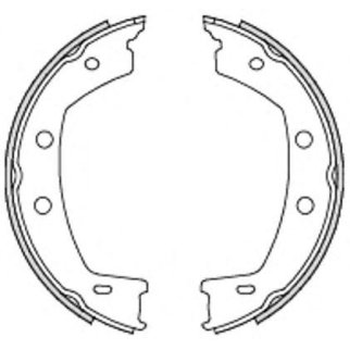 4755.00_колодки барабанные ручника! Land Rover Freelander II 06> фото