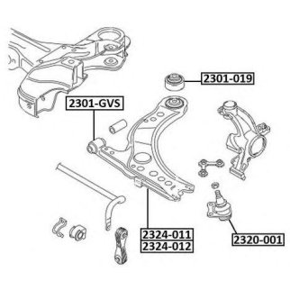 РЫЧАГ ПЕРЕДНИЙ НИЖНИЙ ПРАВЫЙ фото