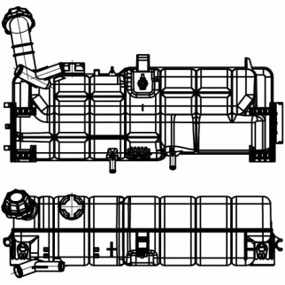 Бачок расширит. охл. жидкости для а/м КАМАЗ 5490/Mercedes-Benz Axor (01-)/Atego (98-) (LET 1570) фото 3