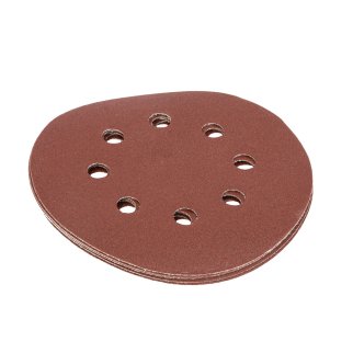 Круг абразивный на ворс. подложке под "липучку" перфорированный P180 125мм 5шт MATRIX фото 3