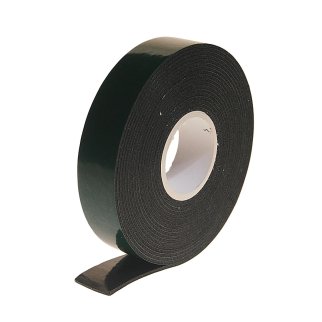 Скотч двусторонний 15 мм х 3 м зелёный фото 1