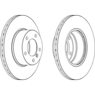 Диск торм. BMW 5 E39 95=> фото