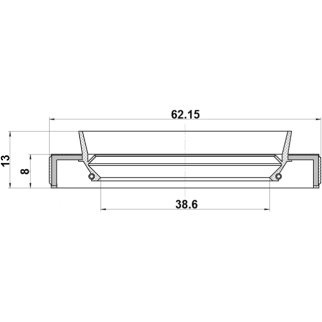 Сальник привода FEBEST 95HBY-40620813C фото 2