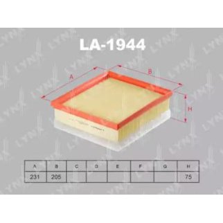 Фильтр воздушный LYNXauto LA-1944 фото