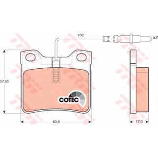 Колодки тормозные задние TRW GDB1289 фото