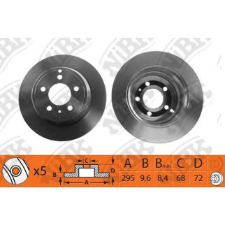 Диск тормозной задний для Volvo фото