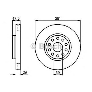 Диск тормозной ALFA ROMEO: 166 98- LANCIA: KAPPA 94-01, KAPPA SW 96-01, KAPPA купе 96-01 фото