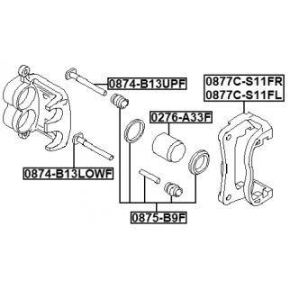 Втулка направляющей суппорта FEBEST 0874-B13LOWF фото 2