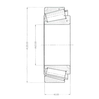 Подшипник ступицы для а/м Mercedes Atego 2/Renault Magnum перед. внутр. (ролик.конич.) (33213) (CS 1 фото 3