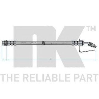 Шланг тормозной NK 853951 фото