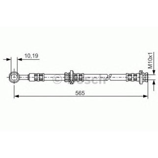 Шланг тормозной BOSCH 1 987 476 132 фото