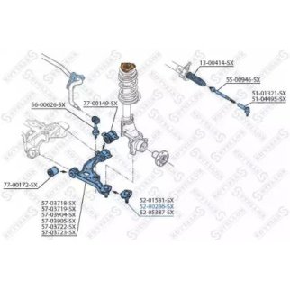 Опора шаровая Stellox 52-00286-SX фото