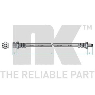 Шланг тормозной передний / KIA Sephia,Shuma 95~ фото