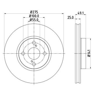 Диск тормозной TRIALLI DF 190104 фото 3