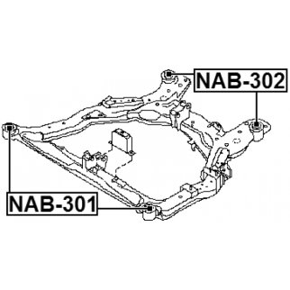 Сайлентблок FEBEST NAB-302 фото 2