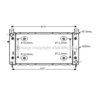 Радиатор основной AVA HR2001 фото