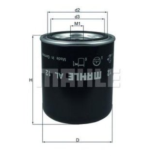 Фильтр пневматической системы MAHLE AL 12 фото