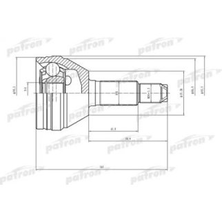 Шрус привода PATRON PCV1498 фото