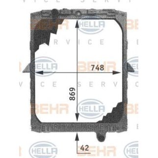 Радиатор основной Hella 8MK 376 721-501 фото 3