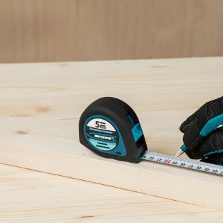Рулетка 5м 19мм Ergonomisch магнитный обрезиненный зацеп GROSS фото 6