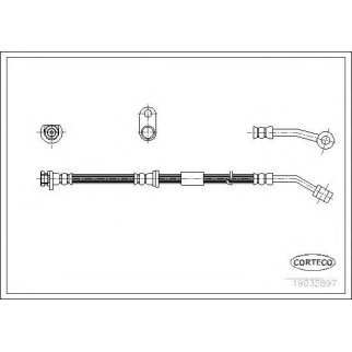 Шланг тормозной HONDA: CIVIC VI Hatchback 1.4 i/1.4 i S 95-01, CIVIC VI купе 1.6 i 96-00 фото