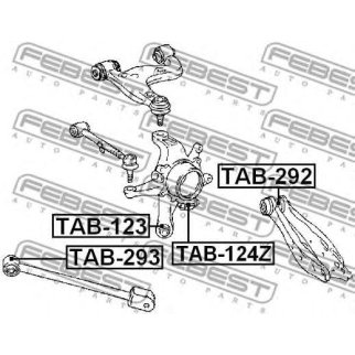 Сайлентблок задней подвески FEBEST TAB-124Z фото