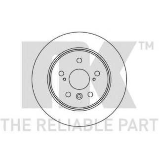 Диск тормозной задний NK 204570 фото