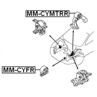 Опора двигателя задняя FEBEST MM-CYMTRR фото 2