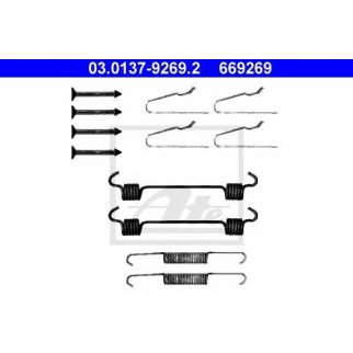 Установочный комплект барабанных тормозных колодок фото
