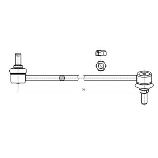 Стойка переднего стабилизатора TRIALLI SP 0815 фото 3