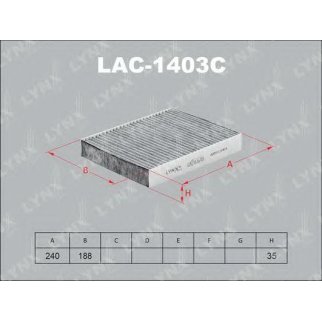Фильтр салона LYNXauto LAC-1403C фото